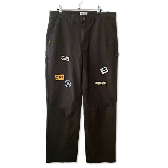 NWT CAT Caterpillar UO Exclusive patched carpenter pants men’s baggy 34 / 32 - Picture 13 of 13